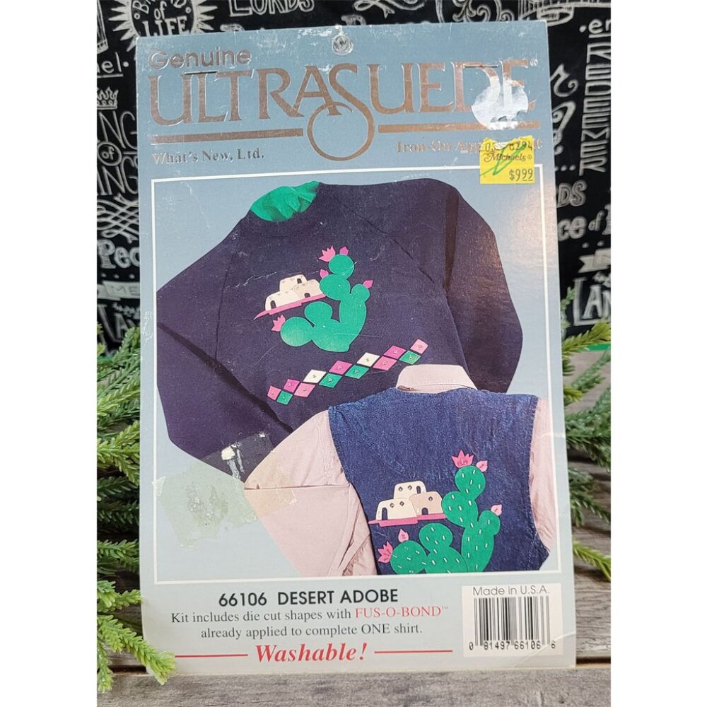 Ultrasuede Iron On Applique #66106 Desert Adobe by What's New NWT